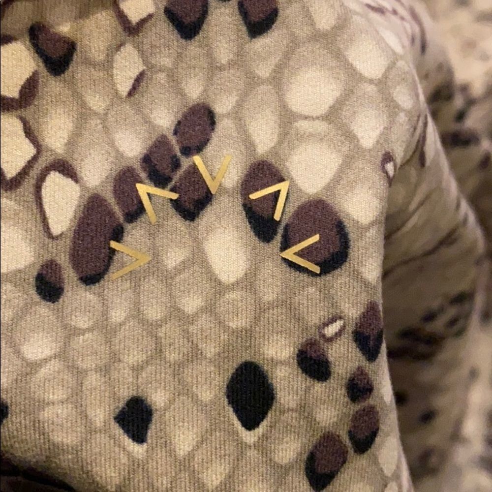 Varley Tan & Brown Python-like Century Leggings N… - image 7